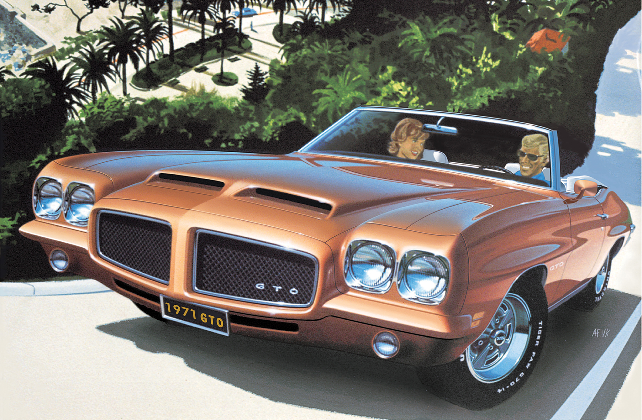 1971-pontiac-gto-convertible-art-fitzpat
