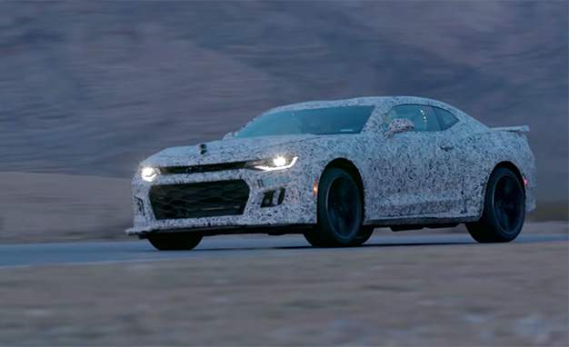 2017 Chevrolet Camaro ZL1 on track