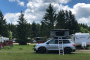 2019 Honda Passport with RoofNest tent for camping