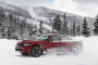 2020 Dodge Charger GT AWD kicks up snow at the Winter Driving Encounter in Winter Park, CO.
