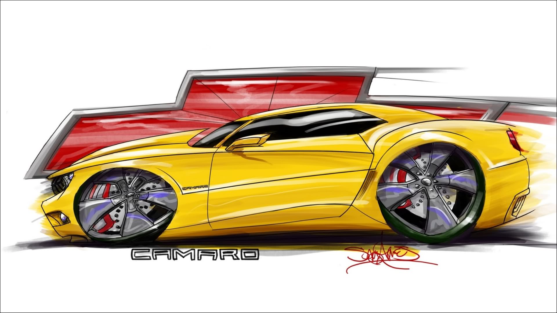 5thGenYellowCamaroCarToon.jpg