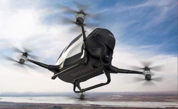 EHang 184 in flight