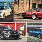 Corolla, Fiesta, Mazda 6, BMW 328d collage