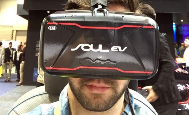 Kia virtual reality goggles