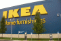 Electric-car charging stations at Ikea store parking lot