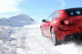 Ferrari FF plays in the snow