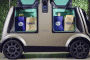 Nuro self-driving car with Kroger grocery delivery