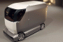 Quadrobot self-driving package delivery vehicle