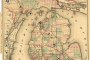 Railroad map prepared by the Michigan Railroad Commission, circa 1876.
