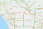 Traffic in Los Angeles on Google Maps