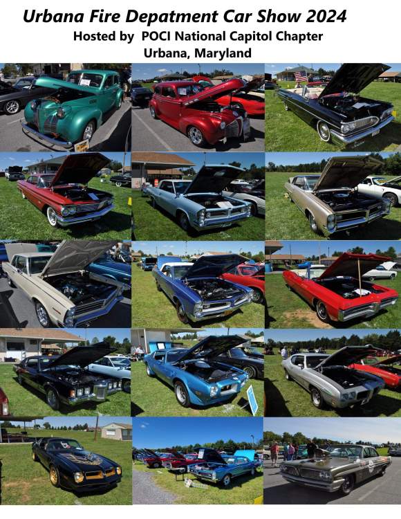Collage of Pontiac at Urbana Fire Department hosted by POCI National Capitol Chapter Car Show 2024.jpg