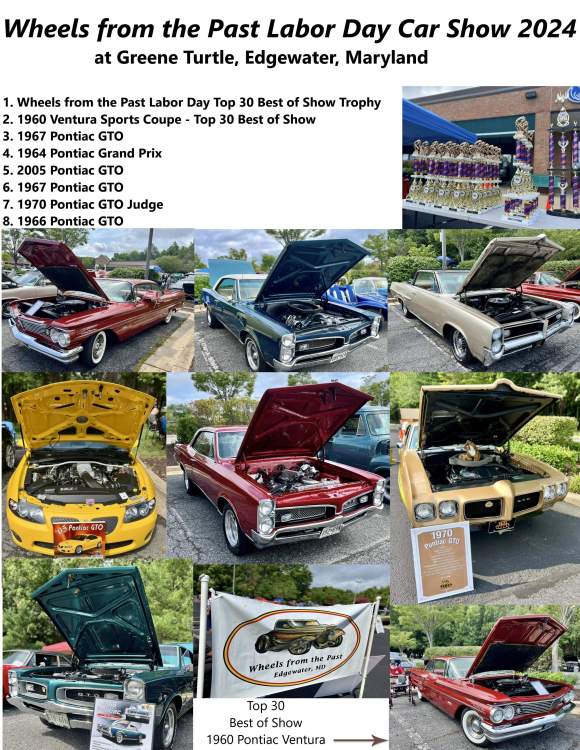 Collage of Pontiacs at Wheels from the Past Labor Day Car Show 2024 1.jpg