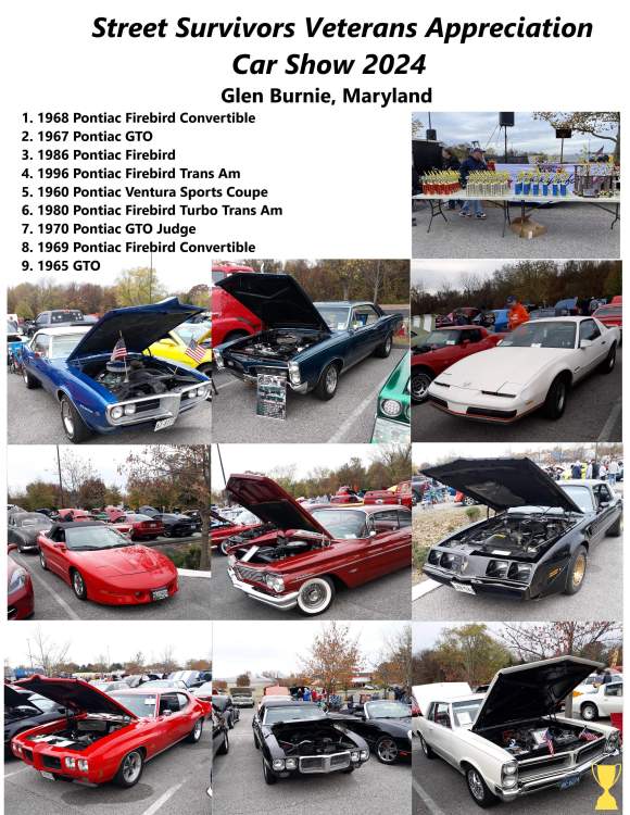 Collage of Pontiacs at Street Survivors Veterans Appreciation Car Show 2024 pm.jpg