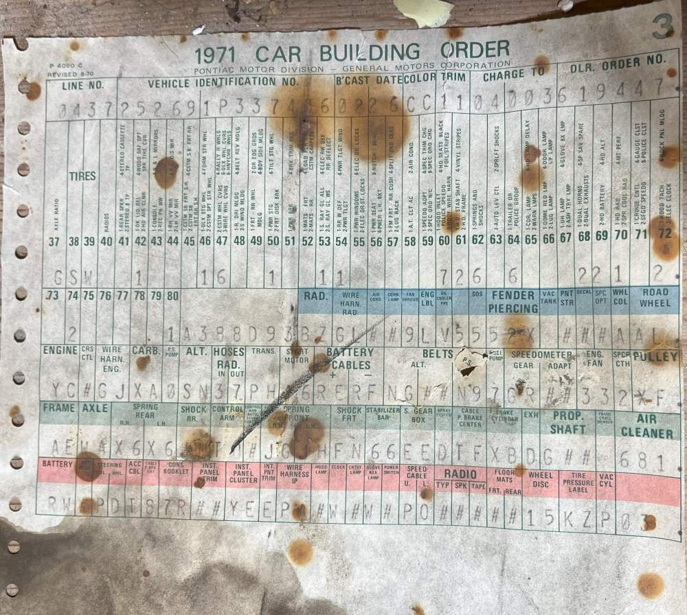 1971 Catalina enforecer Build sheet.jpg