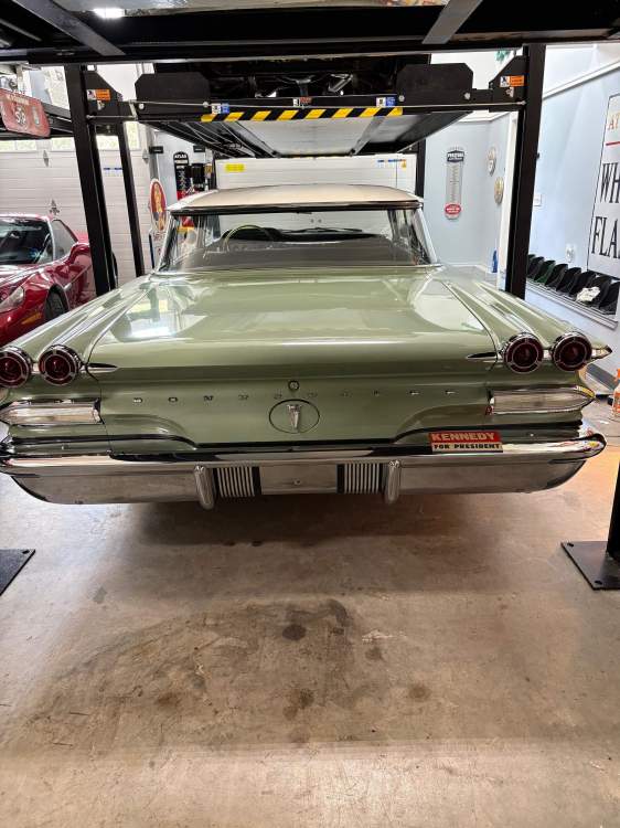 1960 Pontiac Rear in garage.jpg
