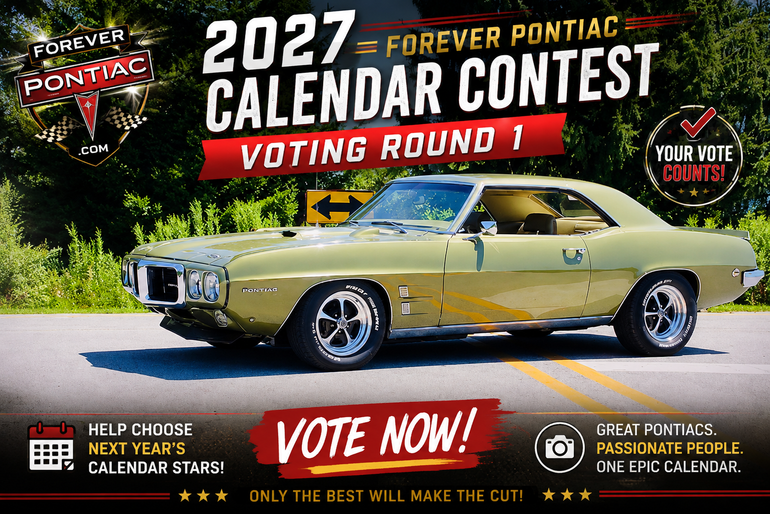 2027 Forever Pontiac Calendar Voting - Opening Round